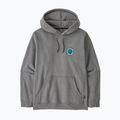Patagonia men's Unity Fitz Uprisal Hoody gravel heather sweatshirt