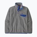 Men's Patagonia LW Synch Snap-T P / O nickel w / clement blue trekking sweatshirt