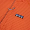 Men's fleece sweatshirt Patagonia R1 Hybrid coal orange 3