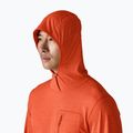 Men's sweatshirt Patagonia Capilene Cool Sun Hoody coal orange/light coal orange x-dye 5