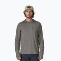 Men's sweatshirt Patagonia Capilene Cool Sun Hoody forge grey/noble grey x-dye