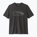 Men's T-shirt Patagonia Cap Cool Trail Stratapeaks ink black