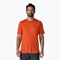 Men's T-shirt Patagonia Cap Cool Merino Blend Graphic Shirt heritage header/coal orange