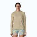 Women's sweatshirt Patagonia Capilene Cool Ultra Hoody pumice/dyno white x-dye