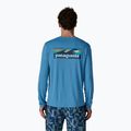 Men's longsleeve Patagonia Capilene Cool Daily - Boardshort Logo shore blue/light shore blue x-dye 3
