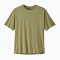 Men's trekking shirt Patagonia Cap Cool Daily Shirt - Spoke Stencil gumtree green - light gumtree green x-dye