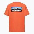 Men's T-shirt Patagonia P-6 Logo coal orange 2