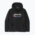 Men's sweatshirt Patagonia '95 Oval Logo Uprisal Hoody Black: Kaleido