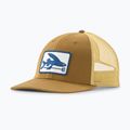Women's baseball cap Patagonia Flying Fish LoPro Trucker flying fish fork/bobcat brown 3