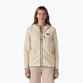 Women's fleece sweatshirt Patagonia Retro Pile Hoody natural w/ellwood green