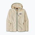 Women's fleece sweatshirt Patagonia Retro Pile Hoody natural w/ellwood green 4