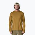 Men's sweatshirt Patagonia Capilene Ultra Hoody bobcat brown/light bobcat brown x-dye