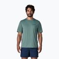 Men's T-shirt Patagonia Capilene Cool Daily - Boardshort Logo blue sage/light blue sage x-dye
