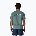 Men's T-shirt Patagonia Capilene Cool Daily - Boardshort Logo blue sage/light blue sage x-dye 3
