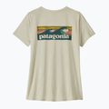 Women's T-shirt Patagonia Capilene Cool Daily Shirt - Boardshort Logo dyno white 6