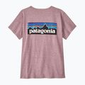 Women's T-shirt Patagonia P-6 Logo Responsibili-Tee qulet violet 5