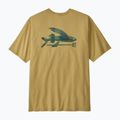 Men's T-shirt Patagonia Flying Fish Responsibili Tee limestone yellow/heritage fitz 5