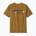 Men's T-shirt Patagonia '95 Oval Logo bobcat brown/sunshine 2