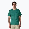 Men's T-shirt Patagonia P-6 Logo gem green