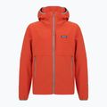 Men's softshell jacket Patagonia R1 TechFace Hoody hot ember