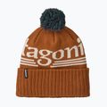 Winter hat Patagonia Powder Town hut tripper logo: cinnamon brown