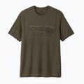 Men's T-shirt Patagonia Cap Cool Trail Stratapeaks basin green