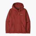 Men's sweatshirt Patagonia Boardshort Logo Uprisal Hoody Rusty Red
