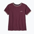 Women's T-shirt Patagonia Fitz Roy Foothills Ringer Tee berry fig