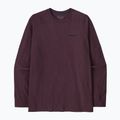 Men's longsleeve Patagonia P-6 Logo Responsibili berry fig