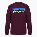 Men's longsleeve Patagonia P-6 Logo Responsibili berry fig 2