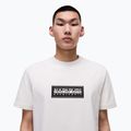 Men's Napapijri S-Box Logo white whisper T-shirt 3