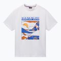 Men's Napapijri S-Valdor white heron t-shirt 4