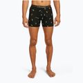 Men's thermal boxer briefs icebreaker Anatomica Snow Day black/peridot/aop 2
