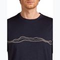 Men's T-shirt icebreaker Merino 150 Tech Lite Mountain Pulse midnight navy 4