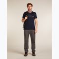 Men's T-shirt icebreaker Merino 150 Tech Lite Mountain Pulse midnight navy 7