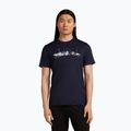 Men's T-shirt icebreaker Merino 150 Tech Lite The Peaks midnight navy