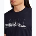 Men's T-shirt icebreaker Merino 150 Tech Lite The Peaks midnight navy 5