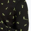 Men's Icebreaker Merino 200 Oasis Crewe Snow Day thermal longsleeve black/peridot/aop 7