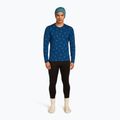 Men's thermal base layer top icebreaker Merino 200 Oasis Crewe Snow Day atlantis/topaz/aop 4
