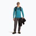 Men's Icebreaker Merino 200 Oasis Crewe Elevation Line topaz thermal longsleeve 4