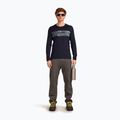 Men's thermal base layer top icebreaker Merino 200 Oasis Crewe Elevation Line midnight navy 4