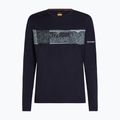 Men's thermal base layer top icebreaker Merino 200 Oasis Crewe Elevation Line midnight navy 7