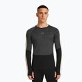 Men's thermal longsleeve Icebreaker Merino 200 Oasis+ LS Crewe 0JI black/jet heather/undyed/cb