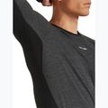 Men's thermal longsleeve Icebreaker Merino 200 Oasis+ LS Crewe 0JI black/jet heather/undyed/cb 4