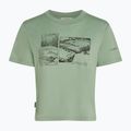 Women's T-shirt icebreaker Merino 150 Tech Lite Crop The Climb seaglass 7