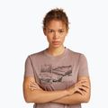 Women's T-shirt icebreaker Merino 150 Tech Lite Crop The Climb summit 5