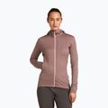 Icebreaker women's Merino 260 Quantum IV Zip Hoodie summit/blush