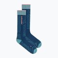 Women's ski socks Icebreaker Merino Ski+ Light OTC Mountain Contour atlantis/hydro/acid pink 2
