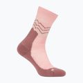 Women's socks icebreaker Merino Hike+ Medium Crew Across the Peaks blush/summit/ecru heather