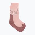 Women's socks icebreaker Merino Hike+ Medium Crew Across the Peaks blush/summit/ecru heather 2